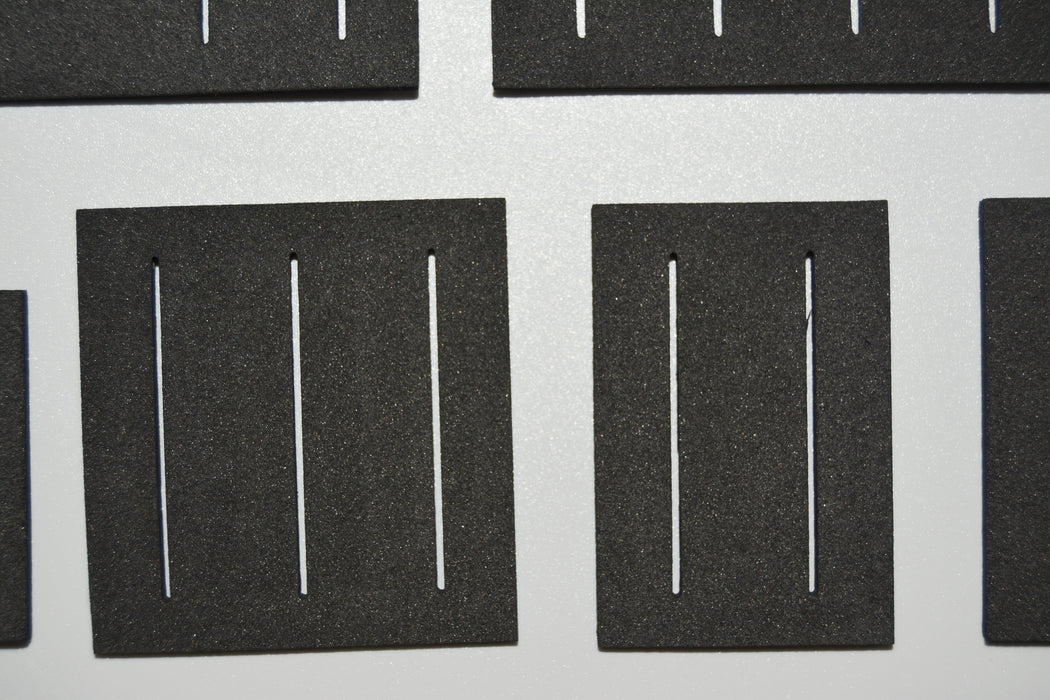 Close-up of the model-specific Juno-106 gasket cut-outs