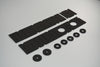 SH-101 foam gasket pieces arranged in perspective